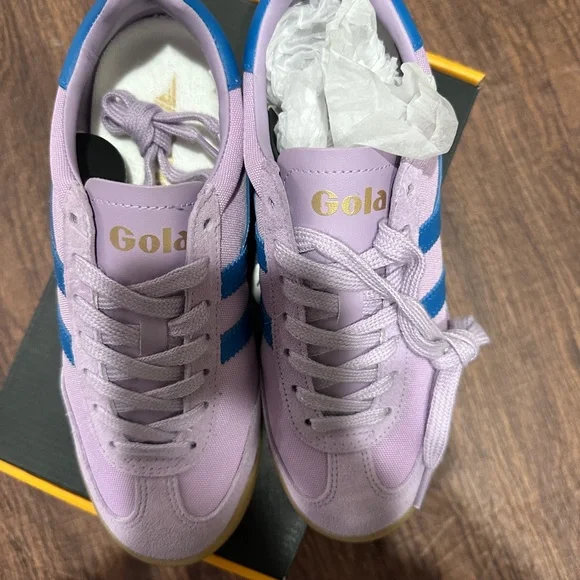 New Gola Tornado Sneakers Lilac/Santorini Size: 6.5 - Picture 9 of 11